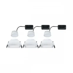 Paulmann 93126 LED Cole Coin Basisset eckig 3er-Set 2700K Weiß 3-Step-Dim IP44