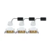 Paulmann 93130 LED Cole Coin Basisset eckig 3er-Set 2700K Weiß Gold 3-Step-Dim IP44