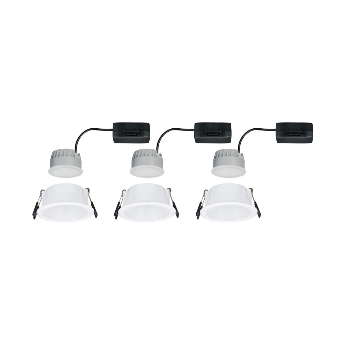 Paulmann 94870 LED Cole Coin Basisset 3er-Set 2700K weiss 3-Step-Dim IP44