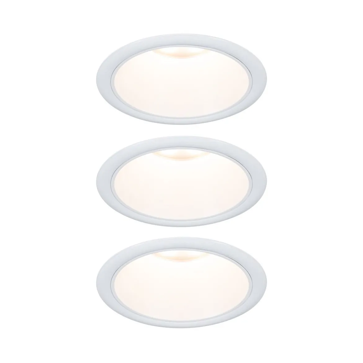 Paulmann 94870 LED Cole Coin Basisset 3er-Set 2700K weiss 3-Step-Dim IP44
