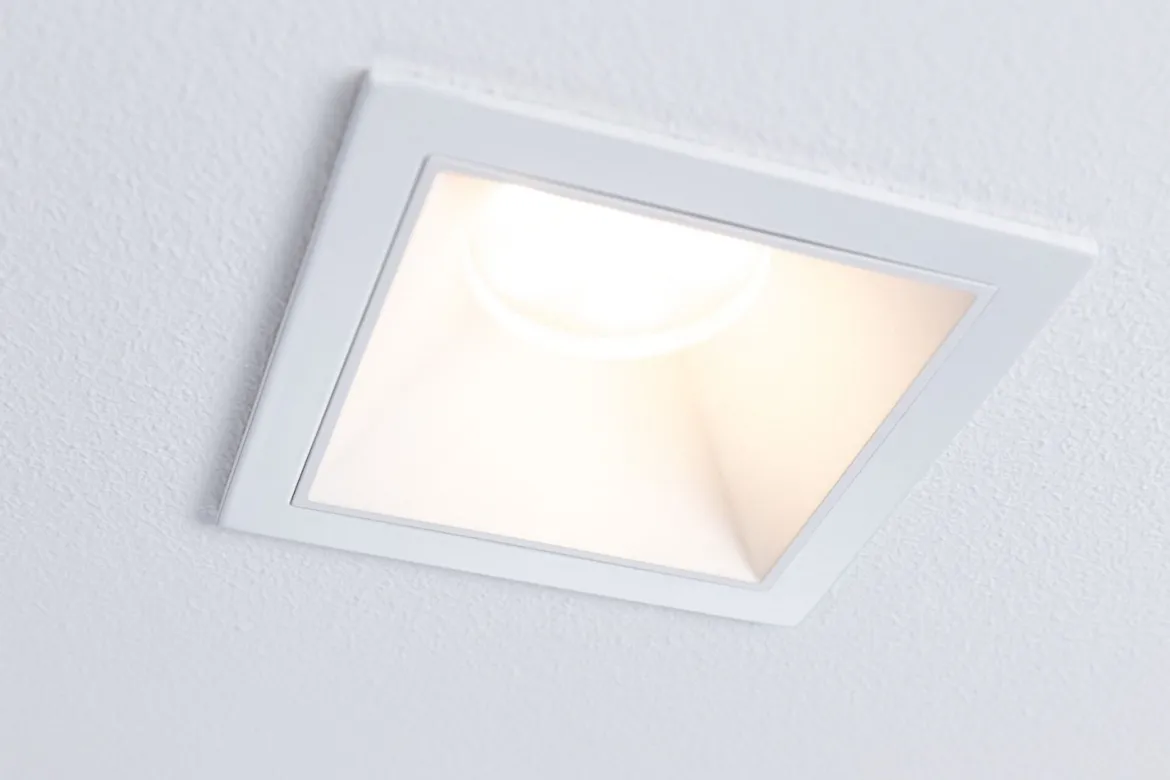 Paulmann 93128 LED Cole Coin Einbauleuchte eckig 2700K Weiß 3-Step-Dim IP44