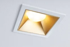 Paulmann 93132 LED Cole Coin Einbauleuchte eckig 2700K Weiß Gold 3-Step-Dim IP44