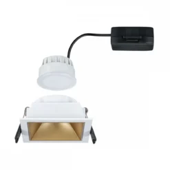 Paulmann 93132 LED Cole Coin Einbauleuchte eckig 2700K Weiß Gold 3-Step-Dim IP44