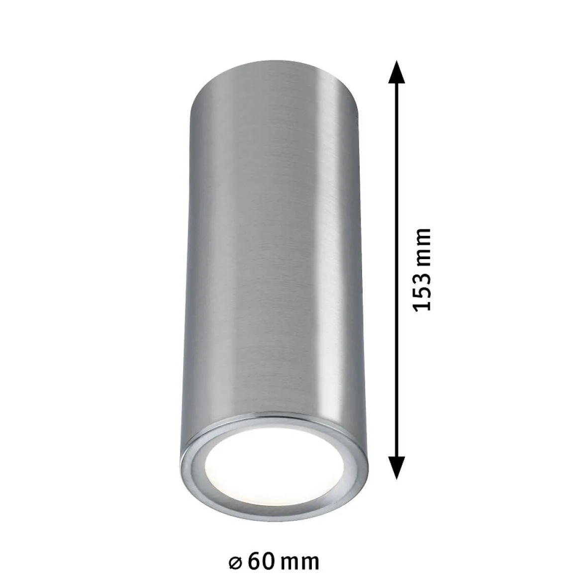 Paulmann 93106 LED Deckenleuchte Barrel eisen gebürstet