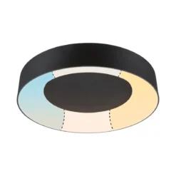 Paulmann 71097 LED Deckenleuchte Casca Schwarz IP44 White Switch 40cm