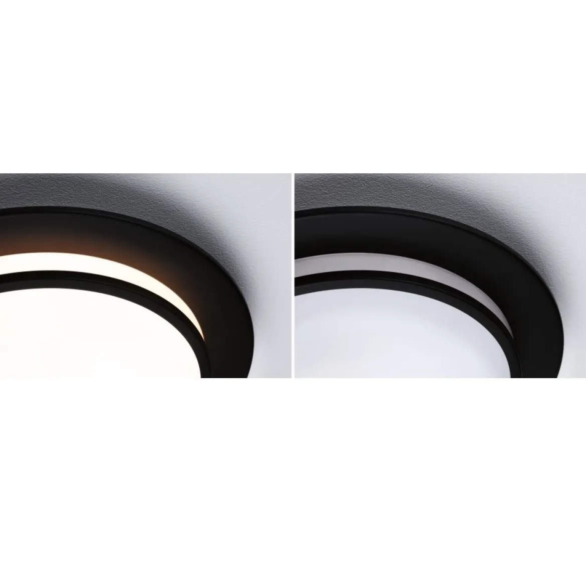 Paulmann 96785 LED Deckenleuchte Egron 36cm Schwarz matt 2700K 3-Step-Dim
