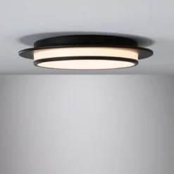 Paulmann 96785 LED Deckenleuchte Egron 36cm Schwarz matt 2700K 3-Step-Dim