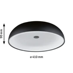 Paulmann 96784 LED Deckenleuchte Jaron 41cm Schwarz matt 2700K 3-Step-Dim