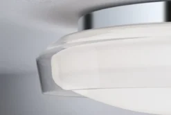 Paulmann 71075 LED Deckenleuchte Luena 35cm Glas Chrom 3000K IP44