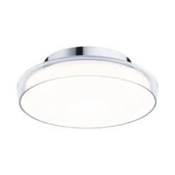 Paulmann 71078 LED Deckenleuchte Luena 25cm Glas Chrom 3000K IP44