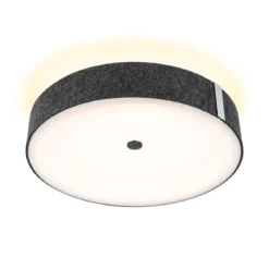 Paulmann 79986 LED Deckenleuchte Malika 3-Step-Dim 2700K 2300lm Filz anthrazit