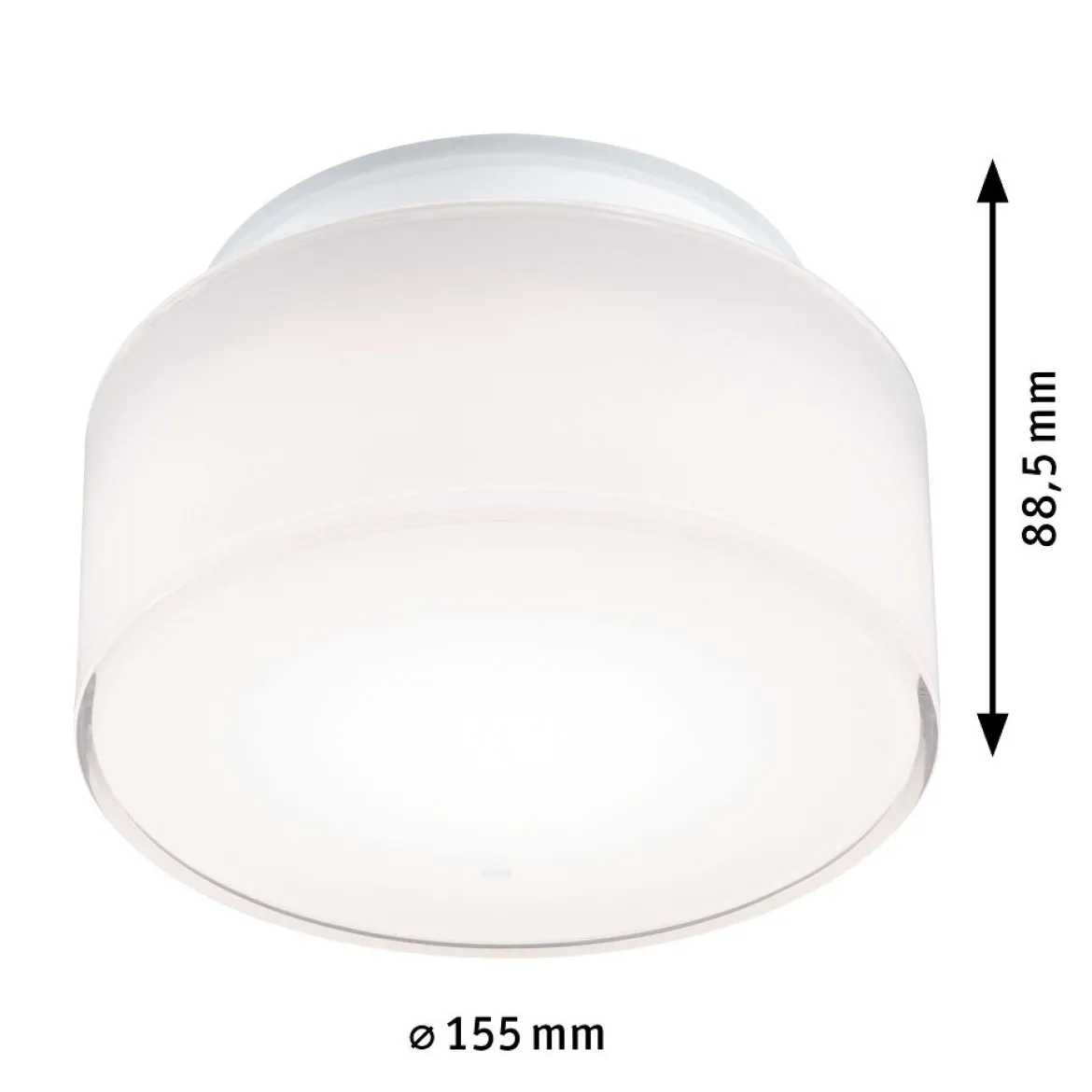 Paulmann 71081 LED Deckenleuchte Maro weiß rund 3000K IP44