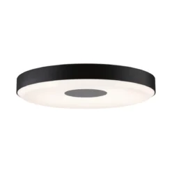 Paulmann 79518 LED Deckenleuchte Puric Pane 400mm 2700K Schwarz Grau dimmbar