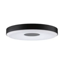 Paulmann 79518 LED Deckenleuchte Puric Pane 400mm 2700K Schwarz Grau dimmbar