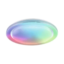 Paulmann 70547 LED Deckenleuchte Rainbow Regenbogeneffekt RGBW 485mm Chrom Weiß