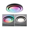 Paulmann 70545 LED Deckenleuchte Rainbow Regenbogeneffekt RGBW 475mm Schwarz Weiß