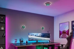Paulmann 71037 LED Deckenleuchte Spaceglow Two RGB Tunable White dimmbar schwarz