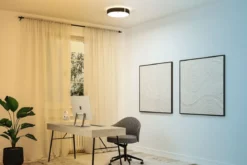 Paulmann 79994 LED Deckenleuchte Smart Home Zigbee Malika Tunable White Filz anthrazit dimmbar