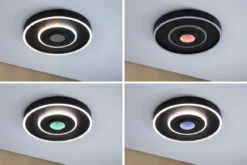 Paulmann 71039 LED Deckenleuchte Spaceglow Four RGB Tunable White dimmbar schwarz