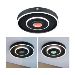 Paulmann 71039 LED Deckenleuchte Spaceglow Four RGB Tunable White dimmbar schwarz
