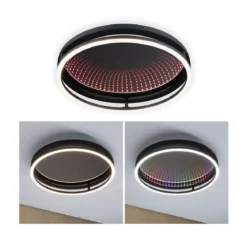 Paulmann 71056 LED Deckenleuchte Spaceglow One RGB Tunable White dimmbar schwarz