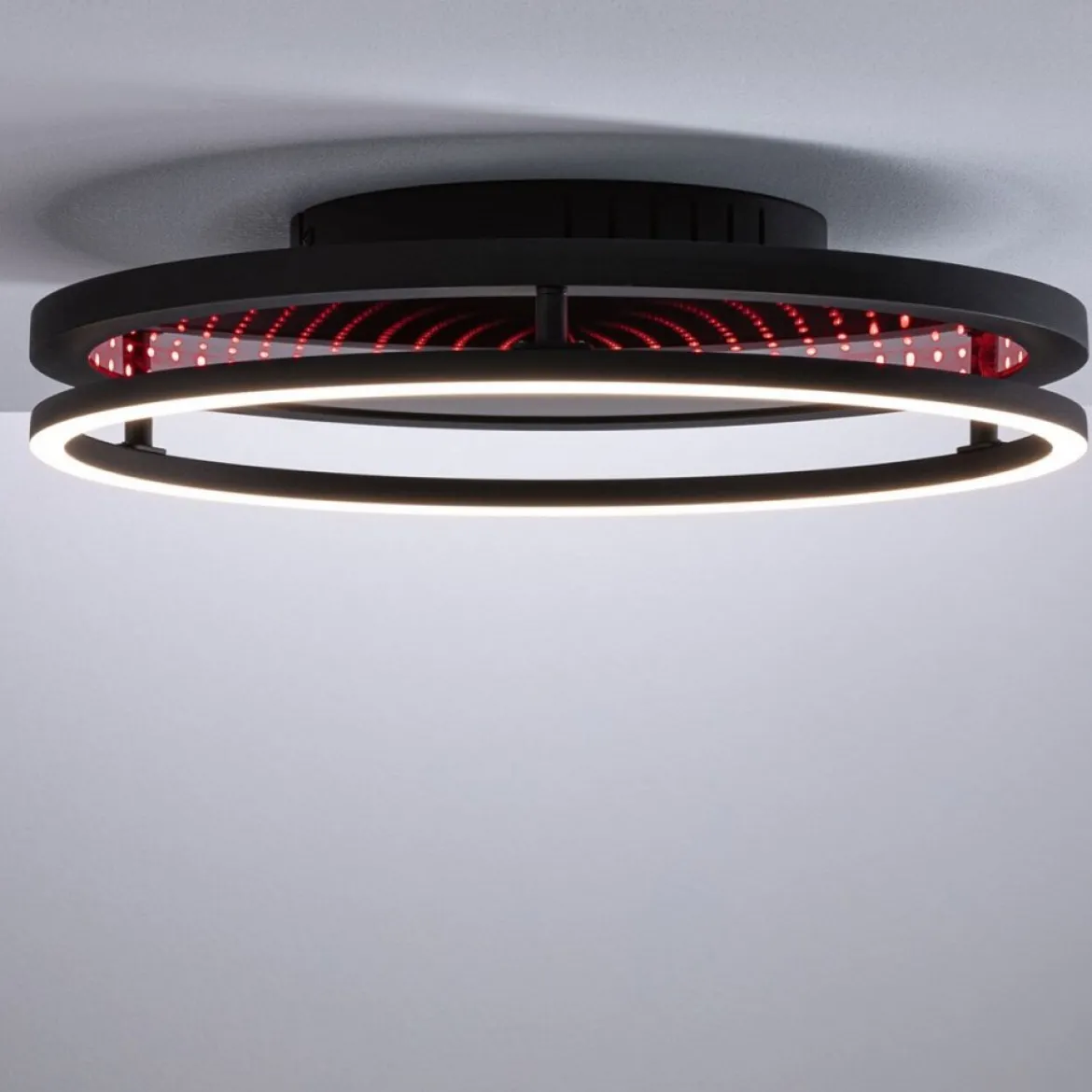 Paulmann 71056 LED Deckenleuchte Spaceglow One RGB Tunable White dimmbar schwarz