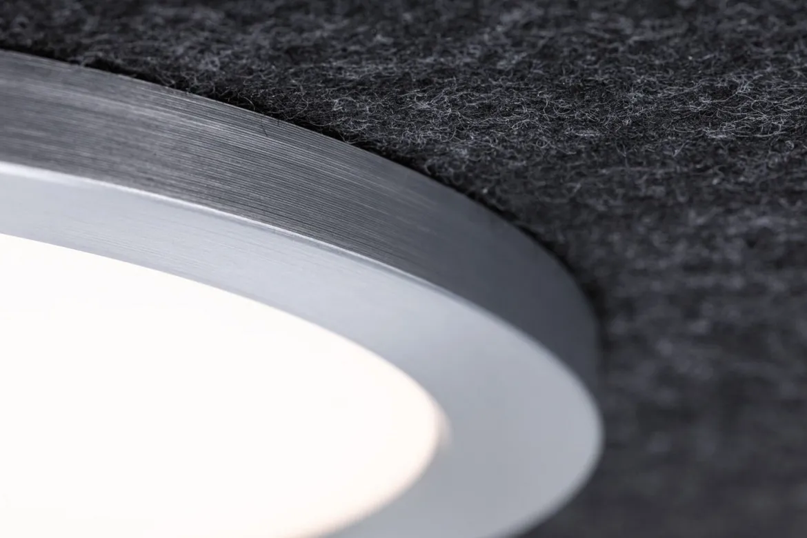 Paulmann 79990 LED Deckenleuchte Tulga 3-Step-Dim Backlight 2700K 2000lm Filz anthrazit