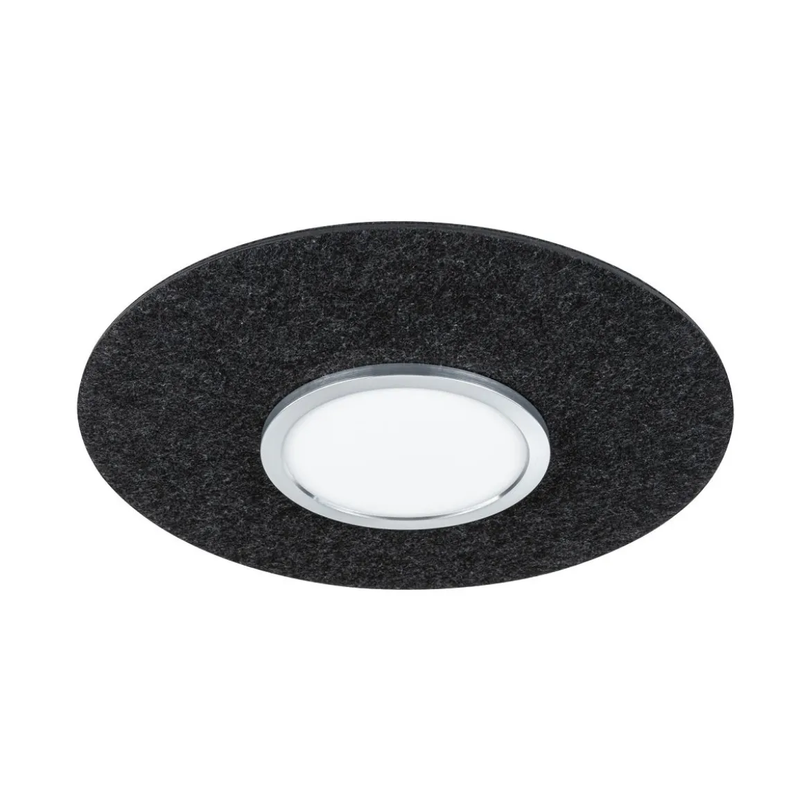 Paulmann 79990 LED Deckenleuchte Tulga 3-Step-Dim Backlight 2700K 2000lm Filz anthrazit