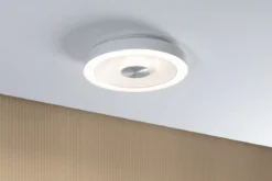 Paulmann 71177 LED Deckenleuchte Volea 3000K dimmbar Weiß Silber IP44