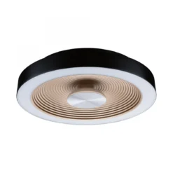Paulmann 71178 LED Deckenleuchte Volea 32cm 3000K dimmbar Schwarz Gold IP44