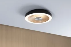 Paulmann 71178 LED Deckenleuchte Volea 32cm 3000K dimmbar Schwarz Gold IP44