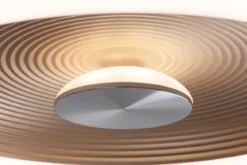 Paulmann 71178 LED Deckenleuchte Volea 32cm 3000K dimmbar Schwarz Gold IP44