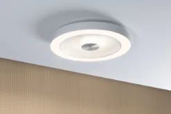 Paulmann 71179 LED Deckenleuchte Volea 40cm 3000K dimmbar Weiß Silber IP44