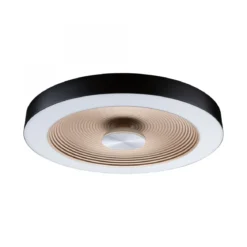 Paulmann 71180 LED Deckenleuchte Volea 40cm 3000K dimmbar Schwarz Gold IP44