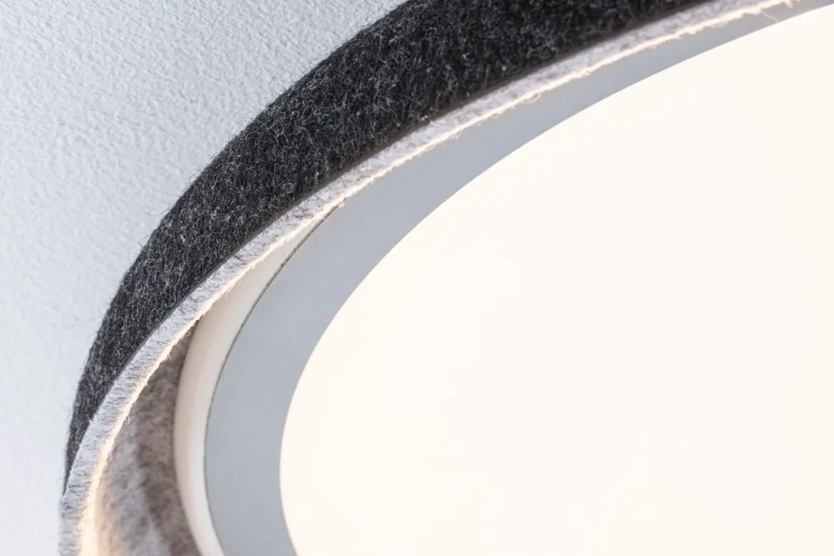 Paulmann 79981 LED Deckenleuchte Zarina 2700K 3400lm Filz anthrazit 3-Step Dim