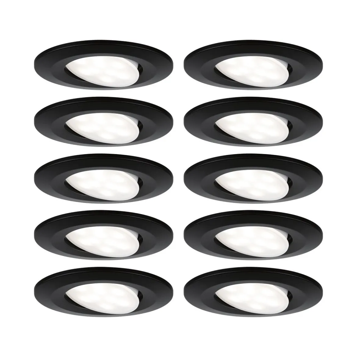 Paulmann 92462 LED Einbauleuchte Calla Basisset schwarz matt schwenkbar IP65