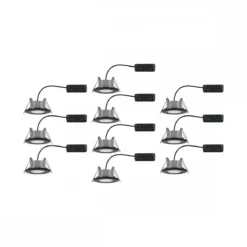 Paulmann 92462 LED Einbauleuchte Calla Basisset schwarz matt schwenkbar IP65