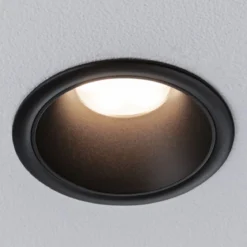 Paulmann 94871 LED Einbauleuchte Cole Coin 2700K schwarz 3-Step-Dim IP44