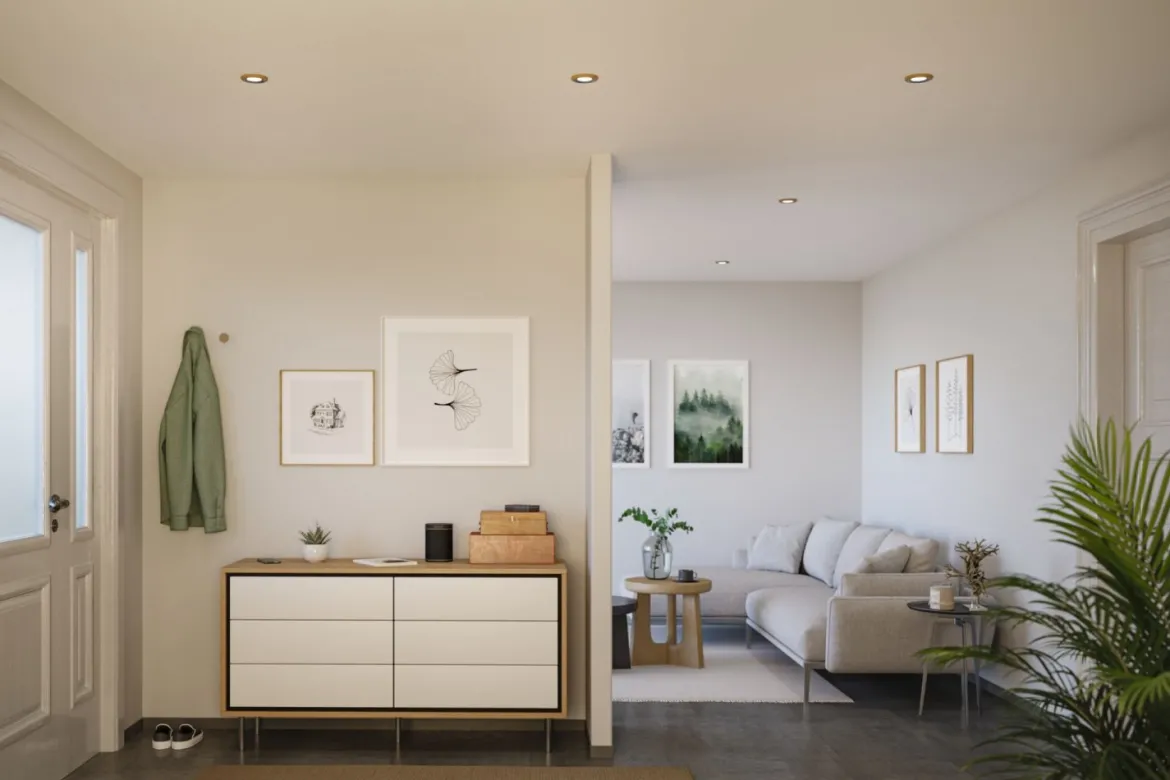 Paulmann 92240 LED Einbauleuchte Lanati schwenkbar 2700K Holzoptik Alu