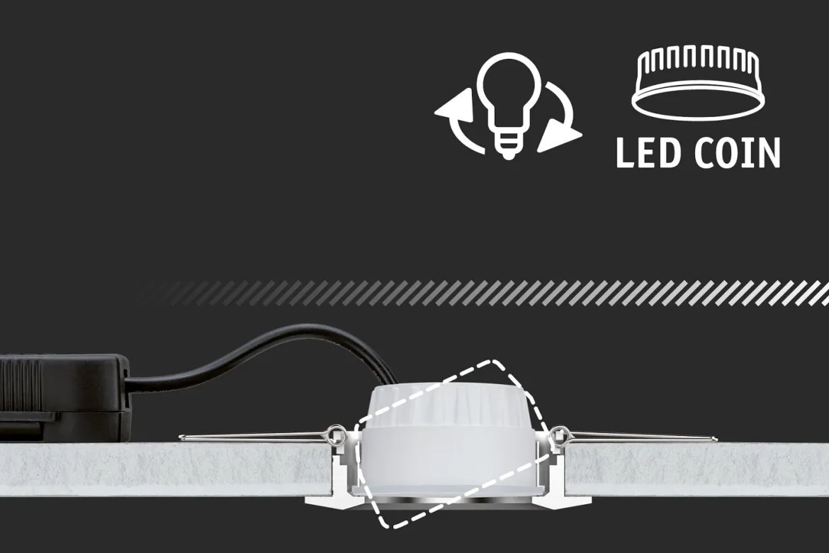 Paulmann 99996 LED Einbauleuchten 10er-Set schwenkbar 3000K Weiß