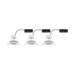 Paulmann 92455 LED Einbauleuchte Nova Coin 3er-Set rund 4000K Weiß