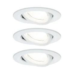 Paulmann 92455 LED Einbauleuchte Nova Coin 3er-Set rund 4000K Weiß