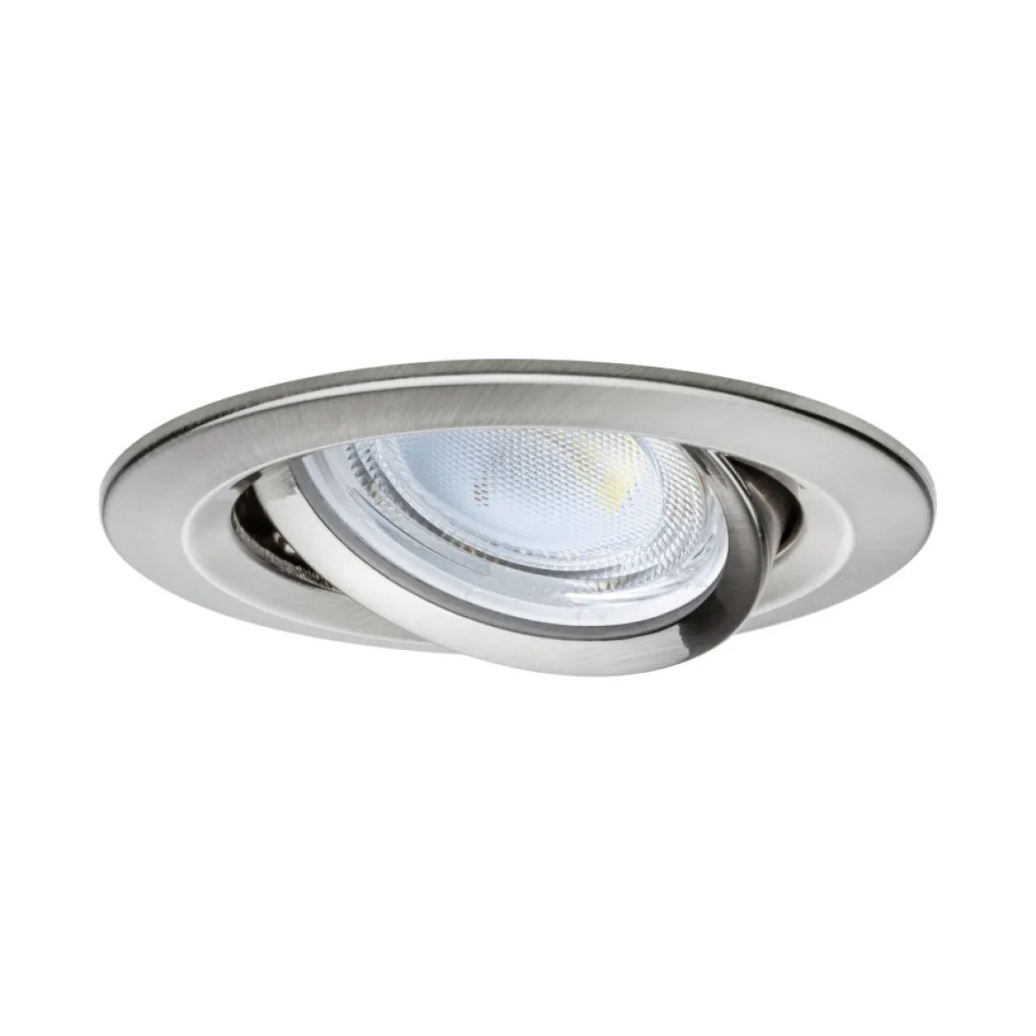 Paulmann 92456 LED Einbauleuchte Nova Coin 3er-Set rund 4000K Eisen gebürstet