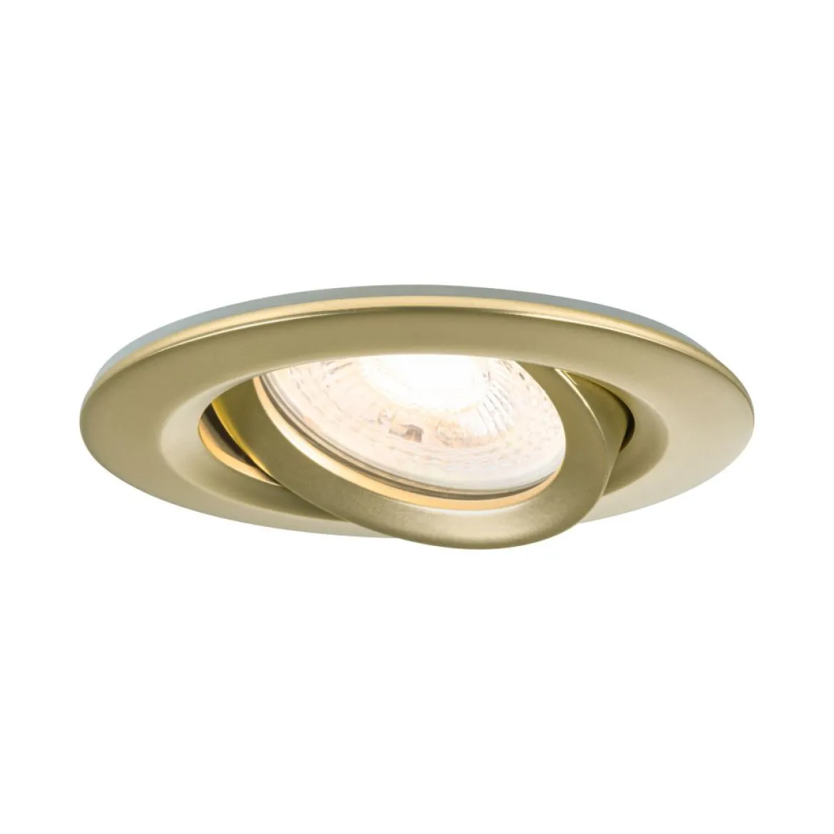 Paulmann 92408 LED Einbauleuchte Nova Plus 3er-Set schwenkbar 93mm gold IP65 dimmbar