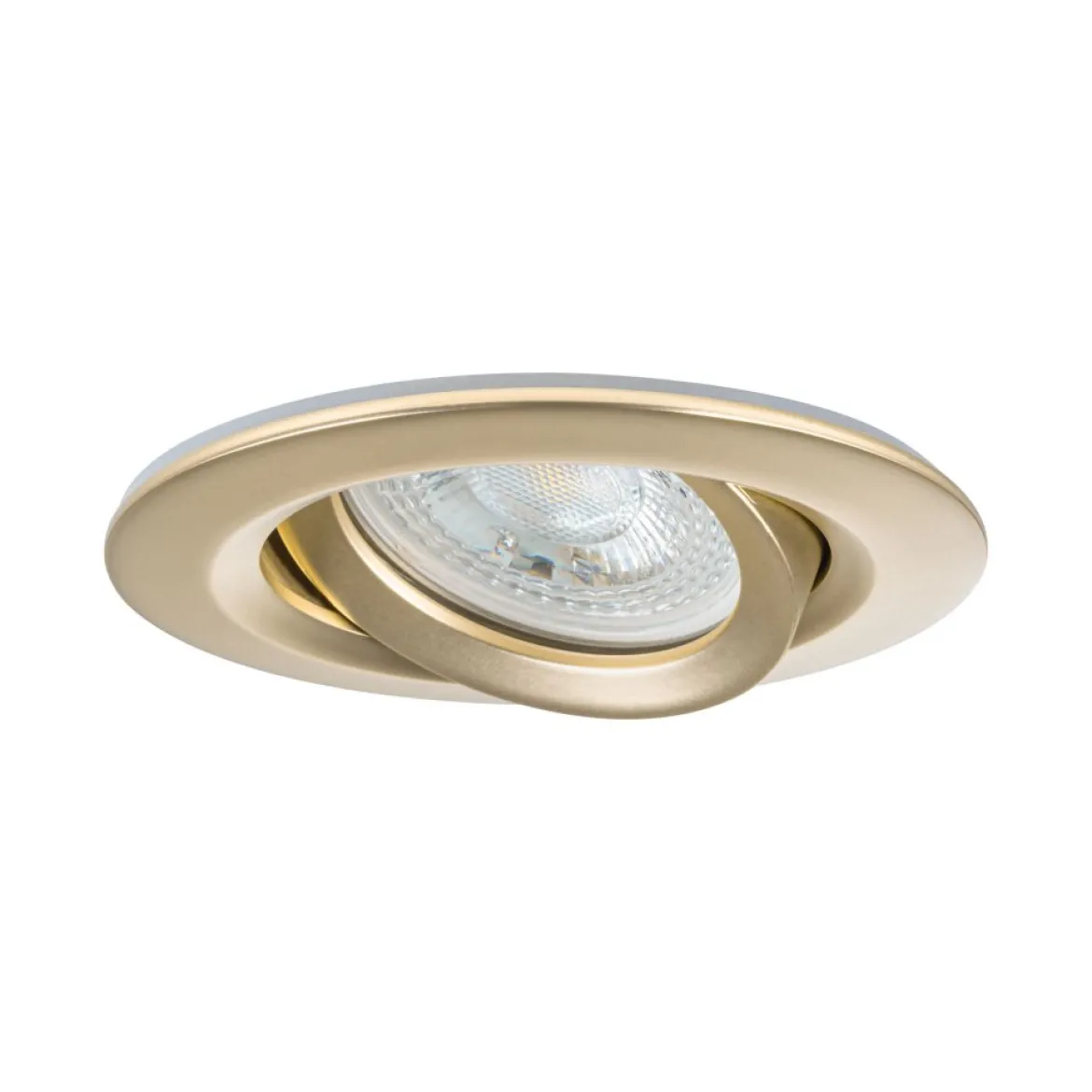 Paulmann 92408 LED Einbauleuchte Nova Plus 3er-Set schwenkbar 93mm gold IP65 dimmbar