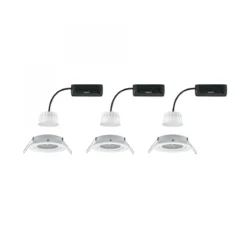 Paulmann 92433 LED Einbauleuchte Nova Coin 3er-Set Zigbee RGBW Weiß matt