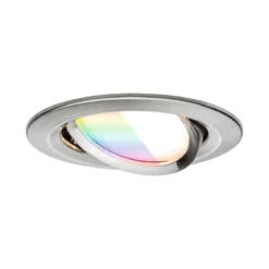 Paulmann 92434 LED Einbauleuchte Nova Coin 3er-Set Zigbee RGBW Eisen gebürstet