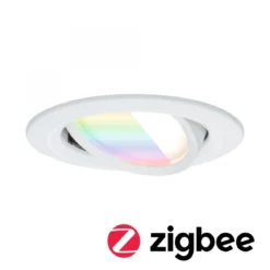 Paulmann 92438 LED Einbauleuchte Nova Coin Zigbee RGBW Weiß matt