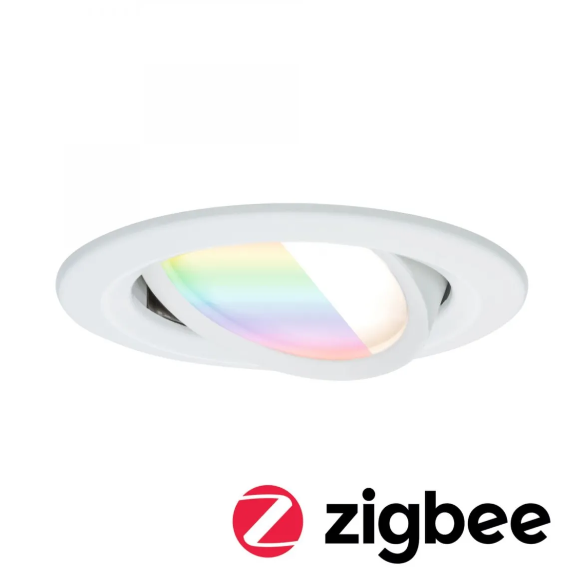 Paulmann 92438 LED Einbauleuchte Nova Coin Zigbee RGBW Weiß matt