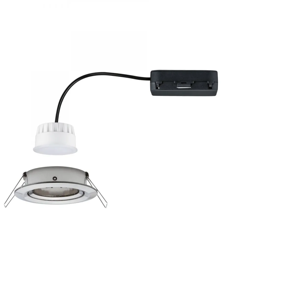 Paulmann 92439 LED Einbauleuchte Nova Coin Zigbee RGBW Eisen gebürstet